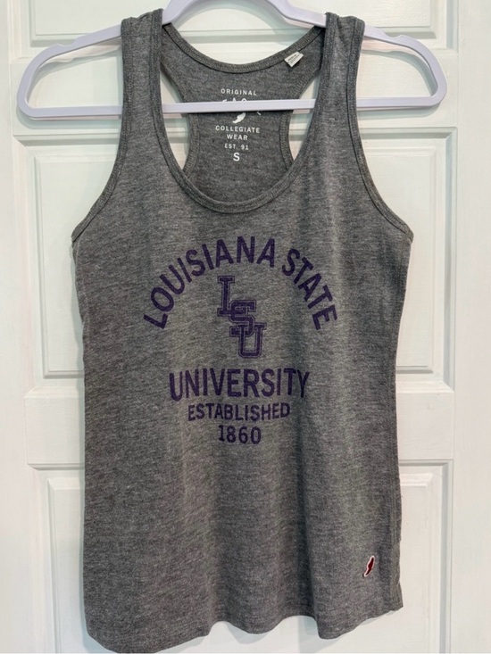 Original League Tops - LSU Louisiana State University Original League Racerback Tank Gray Small